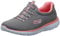 Skechers Femme Summits Sneaker, Grey Pink, 38.5 EU