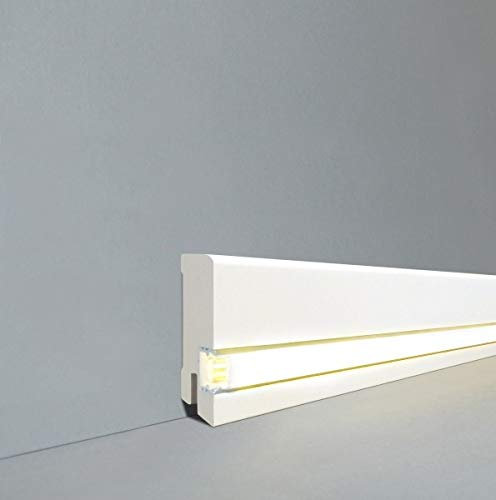 Plinthe et plinthe Ulm 58 x 16 mm en panneau MDF pelliculé 716.702