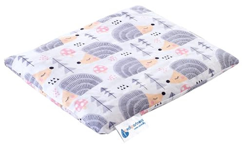 Medi Partners Kirschkernkissen Körnerkissen groß Wärmekissen 500g Rechteck 20x25cm Öko Natur 100% Baumwolle Wärme + Kältetherapie Massagetherapie (Igel)