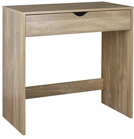 URBNLIVING Urbn-Living 1 Drawer Wooden Small Dressing Table (Oak)