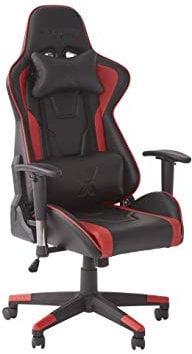 X Rocker - Silla Gaming Bravo PC Office Rojo y Negro