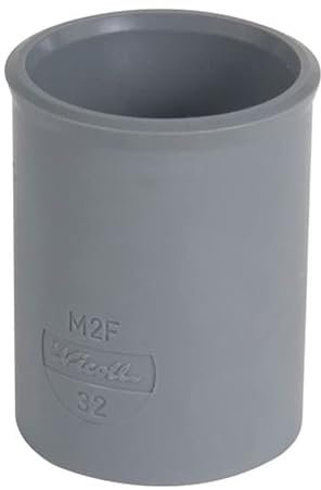 Nicoll - Raccord PVC évacuation Nicoll - Lot de 10 manchons en PVC à butée pour l'évacuation Ø40 - Femelle Femelle - Nicoll