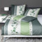 Janine Design Feinbiber Bettwäsche Davos 65099 Silber grün 1 Bettbezug 155 x 220 cm + 1 Kissenbezug 80 x 80 cm