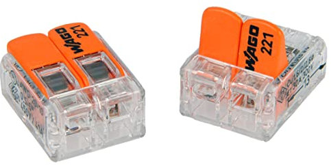 WAGO 221-612 2 Leiter COMPACT Verbindungsklemme 0,5-6 mm², (50 Stück)