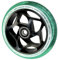 Blunt Gap Core Stunt-Scooter Rolle Abec9 Wheel 120mm +Fantic26 Sticker (Schwarz/Pu Jade Grün Glitter Transparent)