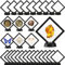 Dicunoy 20 Stück schwebende 3D-Vitrinen, schwarzer Münzen-Präsentationsrahmen für antike Herausforderungsmünzen, AA-Medaillon, Schmuck, Muscheln, Fossilien, Edelsteine, Mineralien, 9 x 9 x 2 cm