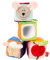 SIGIKID 42782 Würfel Set PlayQ Mädchen und Jungen Babyspielzeug empfohlen ab 3 Monaten mehrfarbig