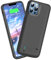 Sitong Battery Case for iPhone 12 Pro Max & iPhone 13 Pro Max, 6000mAh Rechargeable Extended Battery Charging/Charger Case, Add 100% Extra Juice, Support Wire Headphones (6.7 inch) Black