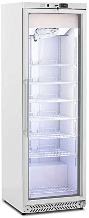 Royal Catering RCLK-F380GB Freezer 380L 425W Glass Door Silver Refrigerant R290 Freezer Freezer Large