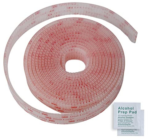 Hergestellt mit 3 M Dual Lock SJ3560 adhäsive band dünn extra stark klebepads Hochleistung wasserfest ablösbar rückständelos Klettpunkte Klebeband Klebestreifen (3 M SJ3560, 25,4mm x 3 meter)
