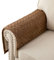 Eismodra Armlehnenbezüge,Armlehnenschoner,Anti-Rutsch- Armkappen für L Form Sofaschoner Chaiselongue ecksofa 2 Sitzer Schonbezüge Wohnzimmer Sessel Hunde Haustiere,Braun,70x70cm(nur 1 Stück)