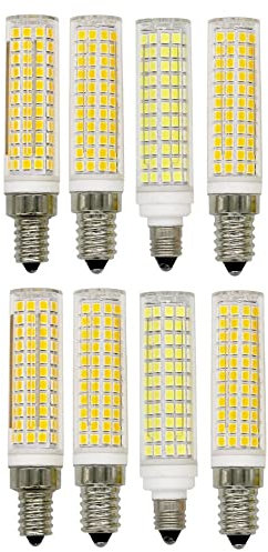 Fengyan Hushållslampa 10 st AC110V / 220V 136 LED-lampor LED Glödlampa 1 5W E14 E12 E11 LED Corn Crystal ljuskrona ljuskälla LED Keramisk lampa (Färg : E11, Storlek : Cold White 110V)