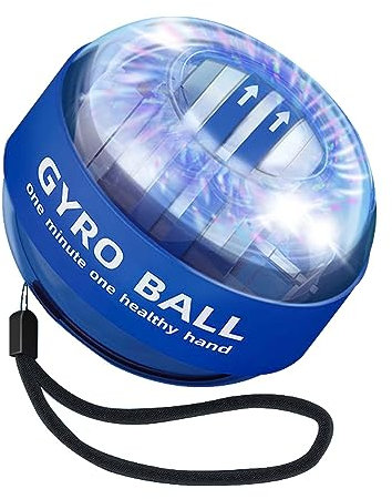 Ezweiji Handgelenk Gyroball, Handgelenk Training Ball, Handgelenk Strengthener, stärkt Handgelenk Knochen und Muskeln zur Reduzierung von Verspannungen & Schmerzen (Farbige Lichter))