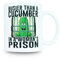 Reactive Brands MUGEMS Busier Than A Cucumber in a Woman's Prison Mug, Cup, White, Funny, Sarcasm Mug Fathers Day Xmas 11oz Joke Secret Santa Gift Christmas Birthday Dad