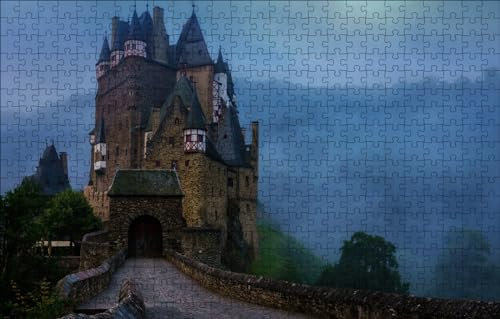 GUOHLOZ Puzzle | Puzzle Erwachsene Anspruchsvoll | 1000 Puzzle | Puzzel, Deutschland, Burg Eltz, 75x50cm