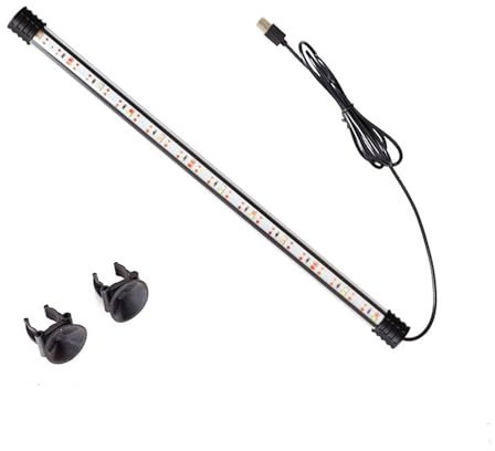 BigTron LED Aquarium Lighting, Waterproof RGB Fish Tank Light Multicolor Underwater Crystal Glass Lights (RGB 38cm)