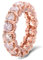 Lieson Verlobungsringe Damen, Damen Ring Rosegold 585 14K Elegant Rund Moissanit 0.2ct Partnerringe Rotgold Große 51 (16.2)