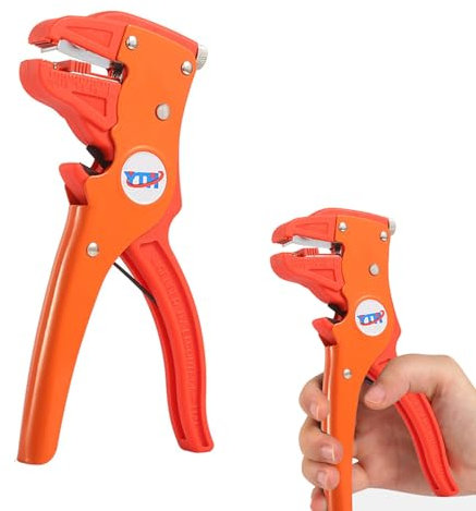 Pelacables Electricista Multifuncional, Pelacables para Cables Fibra, Pela Cables 2 en 1, Relota Alicate Pelacables Automático, Herramienta de Ajuste Alicate Pelador, Alicates pelacables, 1 Piece