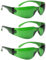 LIGHTMEUP Rotlichttherapie-Brille, umfassender Augenschutz für Rot- und Infrarotlicht, leichte und bequeme Passform, 3 Paar