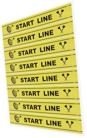 WHAMVOX Wurfmarkierung Bodenlinie Aus Robustem Material 60x10cm Spielzubehör Für Dartspieler Sichtbare Wurflinie Für Präzises Zielen Bei Partys Und Spieleabenden