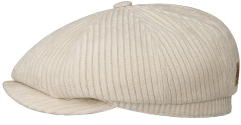 Stetson Hatteras Flatcap Corduroy Herren Herbst Winter Made in EU Hellbeige S (54-55 cm)