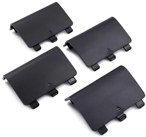 4 pack suitable for Xbox One battery back cover, Xbox One battery cover door, Xbox One S controller, Xbox wireless controller repair case cover parts