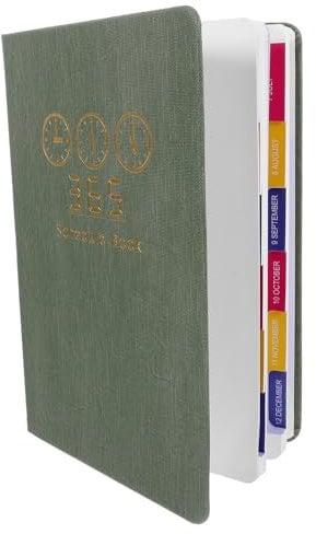 OFFSCH Tagesplaner Planerbuch Schreibbuch Tragbar Monatsplaner Zeitmanagement Haushaltsplaner Organizer Notizbuch