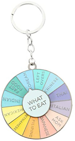 LALADEFIEE Roulettes Drehbarer Schlüsselanhänger Anhänger Vielseitiger Taschen Schlüsseldekor Kreatives Design Praktische Metallverarbeitung Geschenkidee