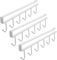 3Pcs Cup Holder Under Cabinet, Shelf Cup Mug Hanger, Kitchen Coffee Tea Cup Mug Holders with 6 Hook, Under Shelf Cabinet Cupboard Glasses Storage(White,Size:9.8inch)