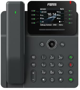 Fanvil V62 PRO, Telefono IP con Display a Colori, 21 Tasti Programmabili, Cornetta Bluetooth, 12 Linee SIP