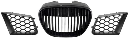 UIBHGVFG Rejilla Radiador Automóvil Rejilla Central Delantera para Coche, Sin Insignia para Seat para Ibiza para Cordoba Typ 6L 2002-2009 6L0853654 Radiador Rejilla