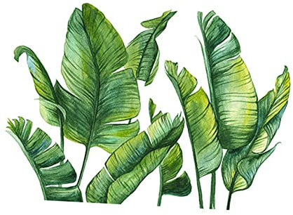 OSALADI 1pc Wallpaper Plant Decals Home Decoration Artificial Fern Antique Decor Wall Decal Removable Wall Stickers Kitchen Decor Artificial Leaves Wall Posters Wall Mirror Decor Room