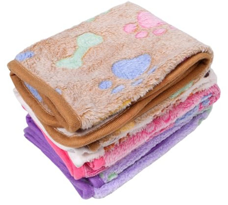 Sosoport 4stücke Haustierdecke Fleece Bequeme Schlafmatte Für Hunde Und Katzen Vielseitig Einsetzbar Als Überwurf Für Sofa Auto Und Outdoor Fusselfrei Verschiedenen Jahreszeiten Geeignet