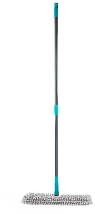 Beldray Anti-Bac Flat Mop – 2 In 1 Hard Floor Cleaner, Sweep & Scrub, Clean & Polish, Double-Sided Machine-Washable Pad, Treated With Zinc Pyrithione, Flip to Switch Between Heads, Extendable Handle