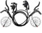 JoyousMall E-Bike Hydraulisches Scheibenbremsen-Set, Elektrofahrrad Trennbremshebel vorne und hinten Set mit 2 Rotoren und 12 Befestigungsschrauben (schwarz)