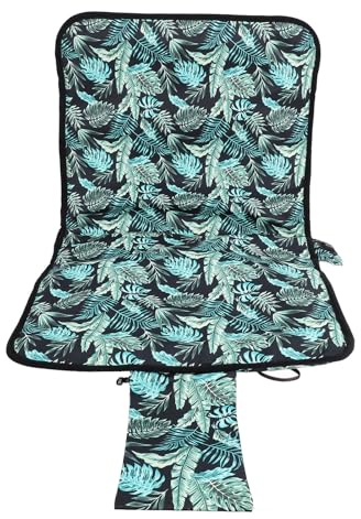 Purokise Heated Stadium Seat Cushion Portable USB Powered 3 Levels Heating Water Outdoor Camping Chair Pad Green Black Flower for Pain Relief