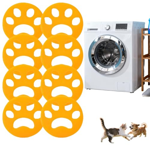 Surnavik Pet Hair Remover for Washing Machine - 8 Pack Reusable Laundry Lint Catcher Balls for Dog and Cat Hair
