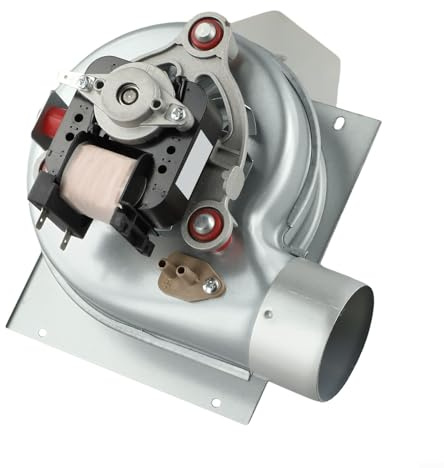 Vidonergy Ventilateur de four mural en aluminium 35 W pour fours de chauffage de type escargot - Moteur de ventilation de cheminée, argent