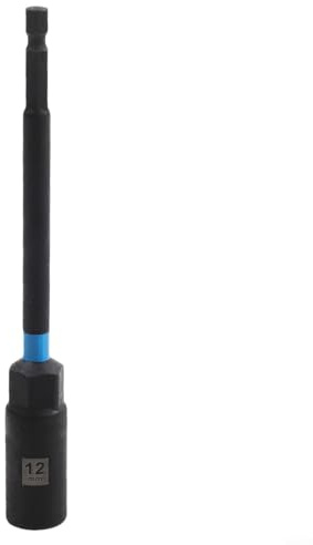 5-teiliges Steckschlüssel-Sechskant-Steckschlüssel-Adapter-Bohrer-Set, 150 mm, Chrom-Vanadium-Stahl, 6 mm bis 14 mm, für Maschinenreparatur, Motorrad, Auto und Heimwerker-Projekte zu Hause (12 mm)