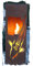Feuersäule Koi Edelrost Rost Metall Gartendeko Garten Stele Fackel Feuer Säule