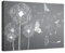Forwall - Leinwand Bilder - Grau Pusteblumen Schmetterlinge - 70x50 cm Leinwandbilder - Bild auf leinwand - Wandbild XXL groß Wandbilder für Wohnzimmer Schlafzimmer Wohnzimmerbilder Modern kunstdruck