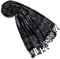 Lorenzo Cana Marken Pashmina Damenschal Naturfaser Floral Blumen Stola Schaltuch Tuch Stola 70 cm x 210 cm - 7833077
