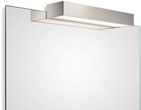 Decor Walther Box Spiegelaufsteckleuchte LED, nickel - 40 cm - 3.000 K