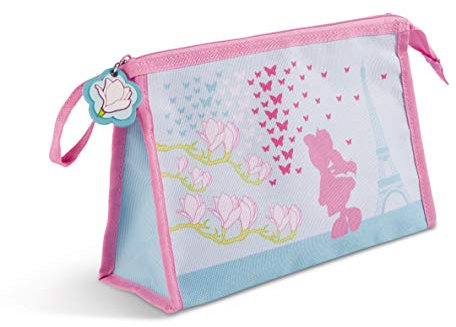 NICI 44282 Kosmetiktasche Schaf Jolly in Paris, 23x15x7cm, TÜRKIS/BUNT