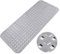 WELTRXE Bathtub Mat Non Slip Shower Mat with 260 Suction Cups, Machine Washable Anti-Mould Bath Mats Anti Slip Safety PVC Bathroom Mat for Elderly Pregnant Kids Pets, Solid Grey, 88 x 40 cm