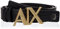 Armani Exchange Damen Logo Buckle Belt, Schwarz, XXL