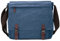 Sac à bandoulière en toile pour homme et femme, sacoche de voyage pour ordinateur portable 15,6, bleu, Large