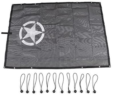 CKPEOR Mesh Sunshade Bikini Top Cover for Jeep Wrangler TJ 1996-2007 Provides UV Sun Shade Protection