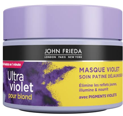 JOHN FRIEDA Ultra Violet pour Blonds Masque Violet Care Patina Entgilber 250 ml