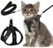 Katzenleine mit Geschirr für Katzen，Katzengeschirr mit Leine Ausbruchsicher，Katzengeschirr Ausbruchsicher,Katzen Geschirr Set mit Leine für Katzen Kitten Hunde Welpen（XS）